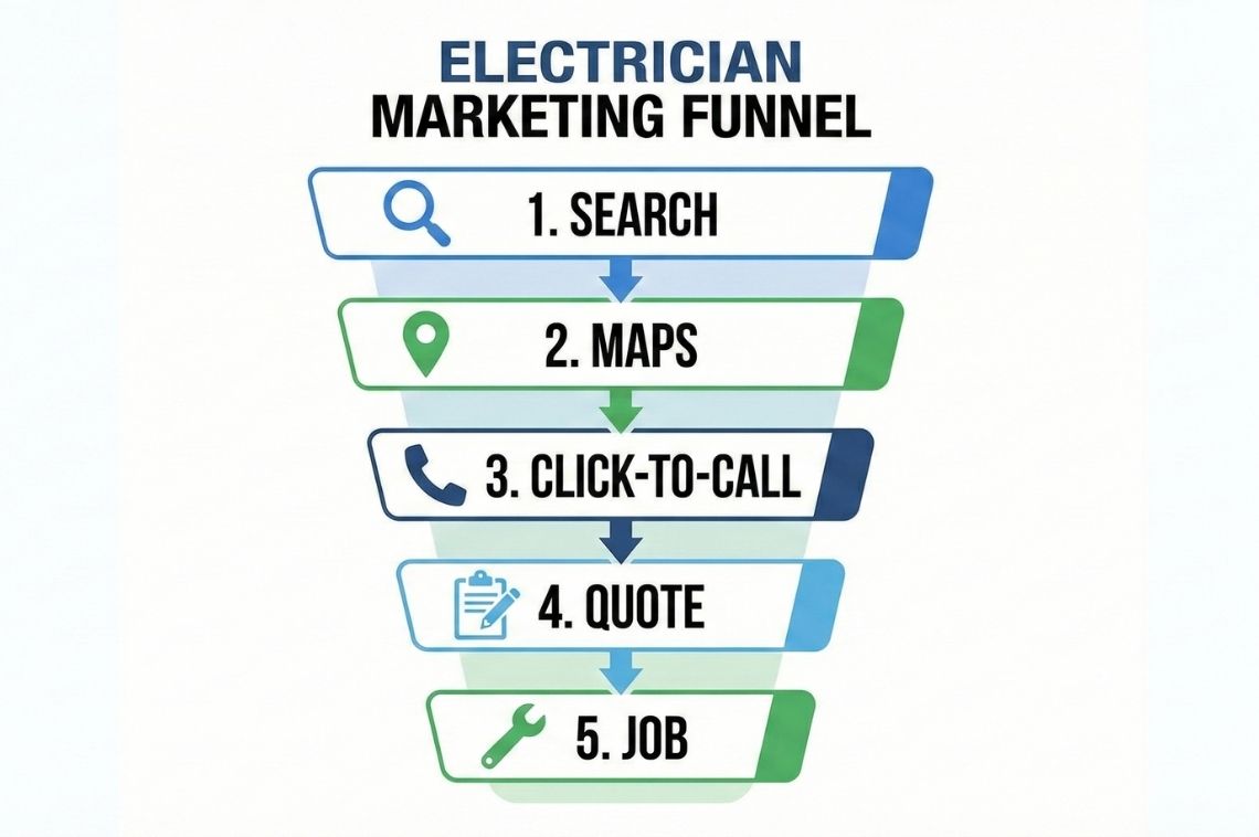 Electrician SEO Marketing Funnel